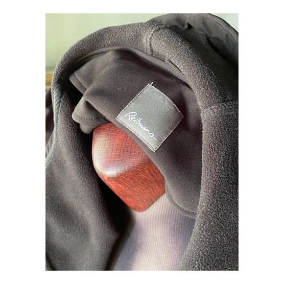 Reitman's Black Softshell Jacket Hooded Adjustable Waist Volup - Picture 7 of 9